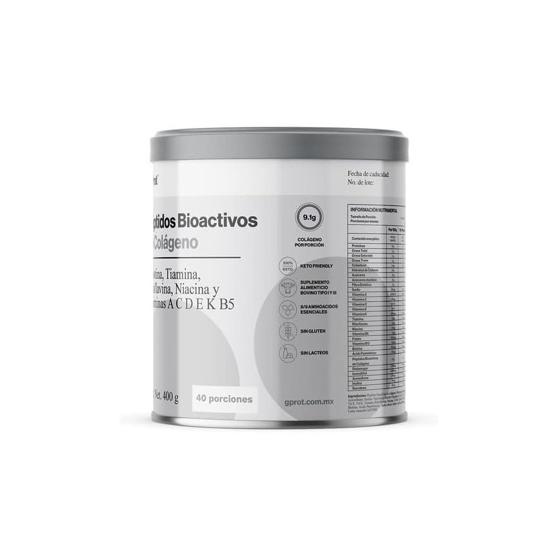 Beauty Peptidos Bioactivos de Colágeno sabor Naranja 400 g