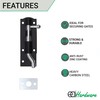 EAI Heavy Duty Necked Tower Bolt | 4 Inch |