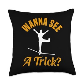 Slackline Enthusiast Essentials Gear Accessories Throw Pillow
