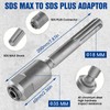 SDS-Max to SDS-Plus Adapter,Rotary Hammer Connection Adapter Bits,Hammer Drill Adaptor
