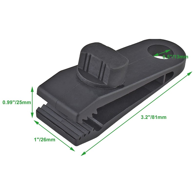 Jiozermi 24 Pcs Tarp Clips, Heavy Duty Lock Grip, Reusable