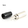 5pcs 4Pin XLR Connector Mini Male Microphone Cable Adapter MIC