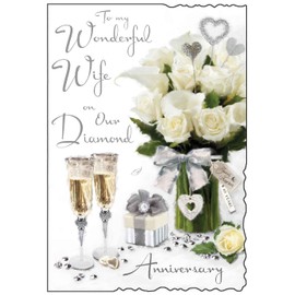 Diamond anniversary card for Wife
