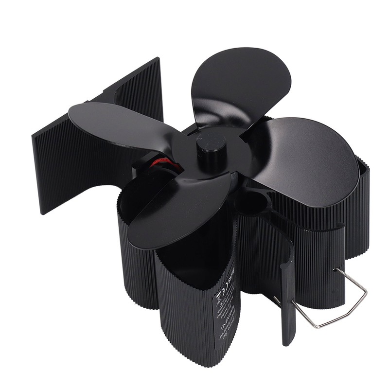 4 Blades Heat Powered Fireplace Fan Self Starting Temperature Resistant