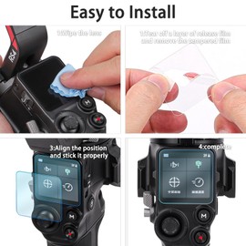 Suoman 4-Pack for DJI RS4 / RS4 Pro Screen Protector, [Scratch Resistant] 2.5D 9H Hardness Tempered Glass Screen Protective Film