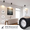 YindaLux LED Surface-Mounted Spotlight, Black, Diameter 64 x 100 mm,
