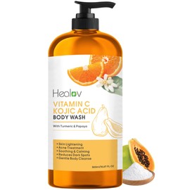 Kojic Acid Soap for Hyperpigmentation – Kojic Papaya Skin Brightening Body Wash – Turmeric Soap for Dark Spots, Acne Scars & Blemishes – Brightening Face Cleanser Skincare for Radiant, Even Skin Tone