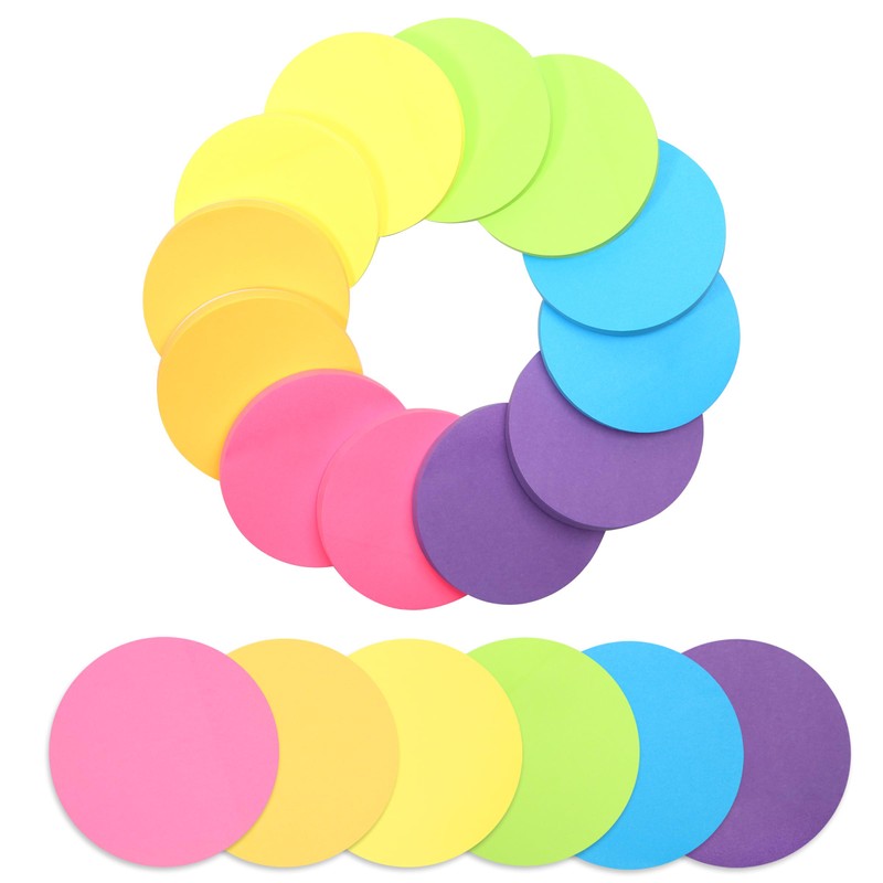 Mr. Pen- Round Sticky Notes, 12 Pads, 720 Sheets, 2.8"
