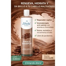 Choco Shampoo Para Cabello Maltratado 530ml Shelo Nabel