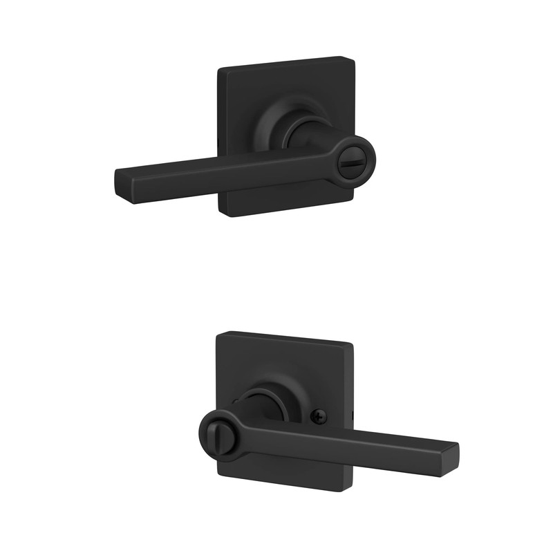 Lock Scout Straight Lever with Round Trim Bedroom and Bathroom