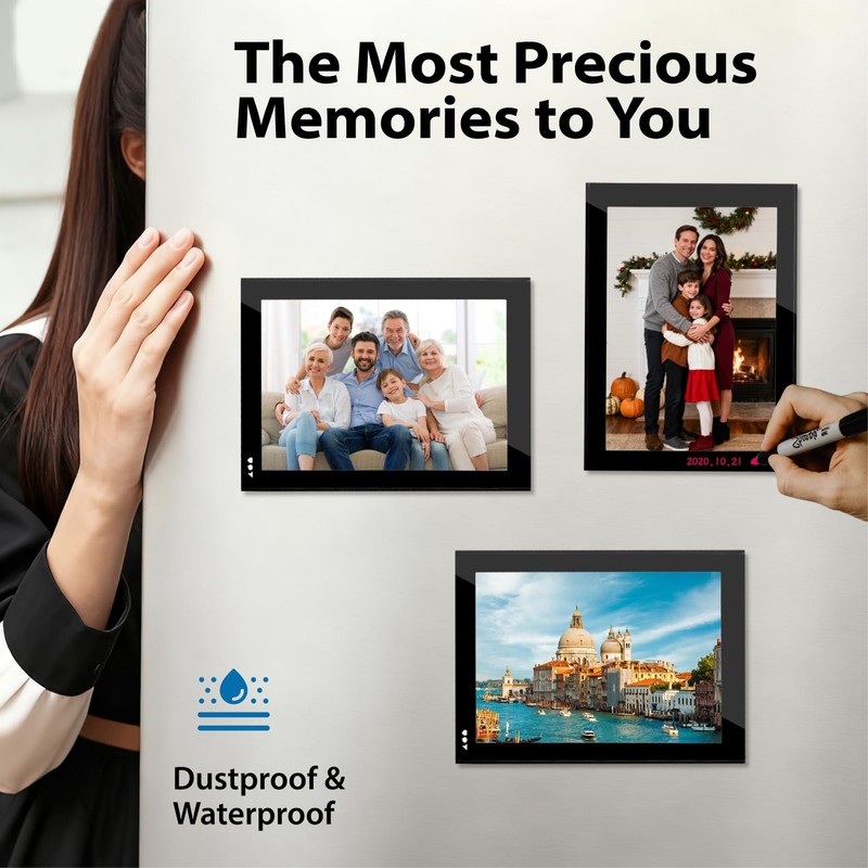 Magnetic Picture Frames 4x6, Fridge Magnets, DIY Photo Frame, 10