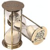 Brass Hourglass 5.5 Inch with White Sand – Engraved Love