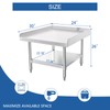 HARDURA Stainless Steel Equipment Work Stand 30”L X 24”W X