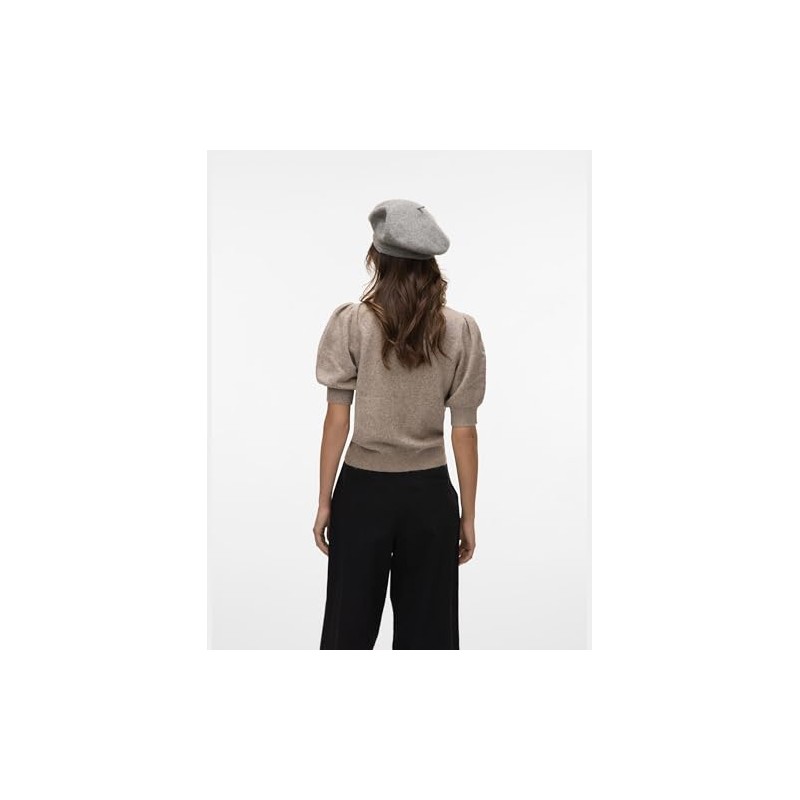 VERO MODA Women's Vmdoffy 2/4 O-Neck Pullover Ga Noos, Moon
