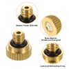 sourcing map Brass Misting Nozzle, 10/24 UNC 0.2mm Orifice Dia