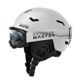 OutdoorMaster Ski Helmet Set, Snowboard Helmet with Goggles for Adults, 12 Vents, Ski Helmets for Men, Women and Teenagers