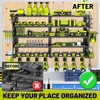 5 Layers Power Tool Organizer Wall Mount, Metal Cordless Tool