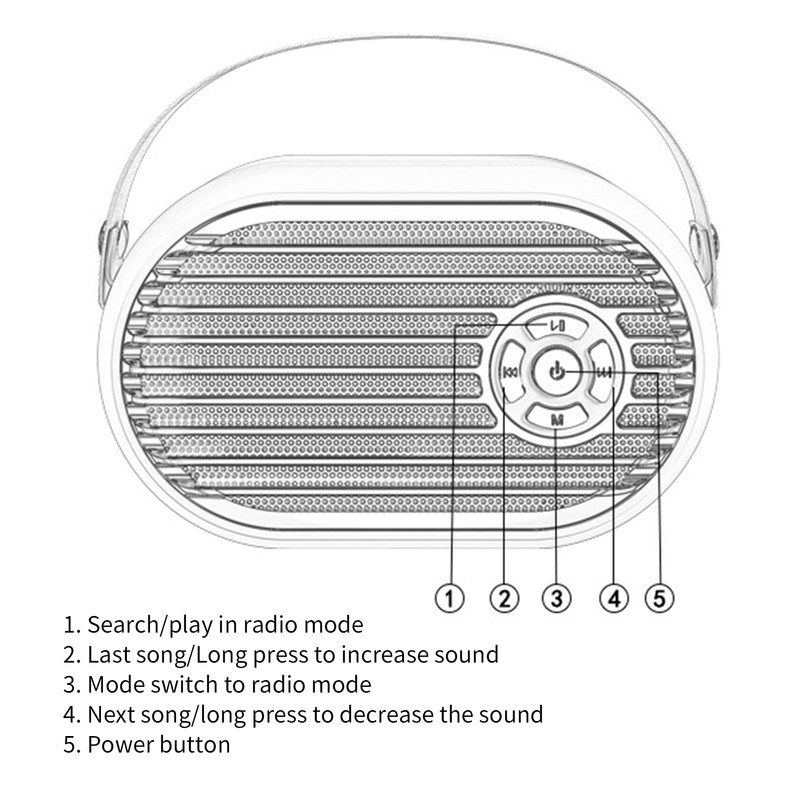 Sada Q6 Mini Portable Bluetooth Desktop Wireless Audio Speaker Multimedia
