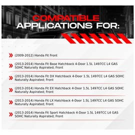 R1 Concepts Front Brake Kit For 2009-2014 Honda Fit| Drilled Slotted Brake Rotors| Semi-Metallic Brake Pads and Rotors Kit| Hardware included