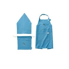 REP Kids Apron, Deer, Light Blue, Estimated Height 39.4 - 51.2 inches (100 - 130 cm)