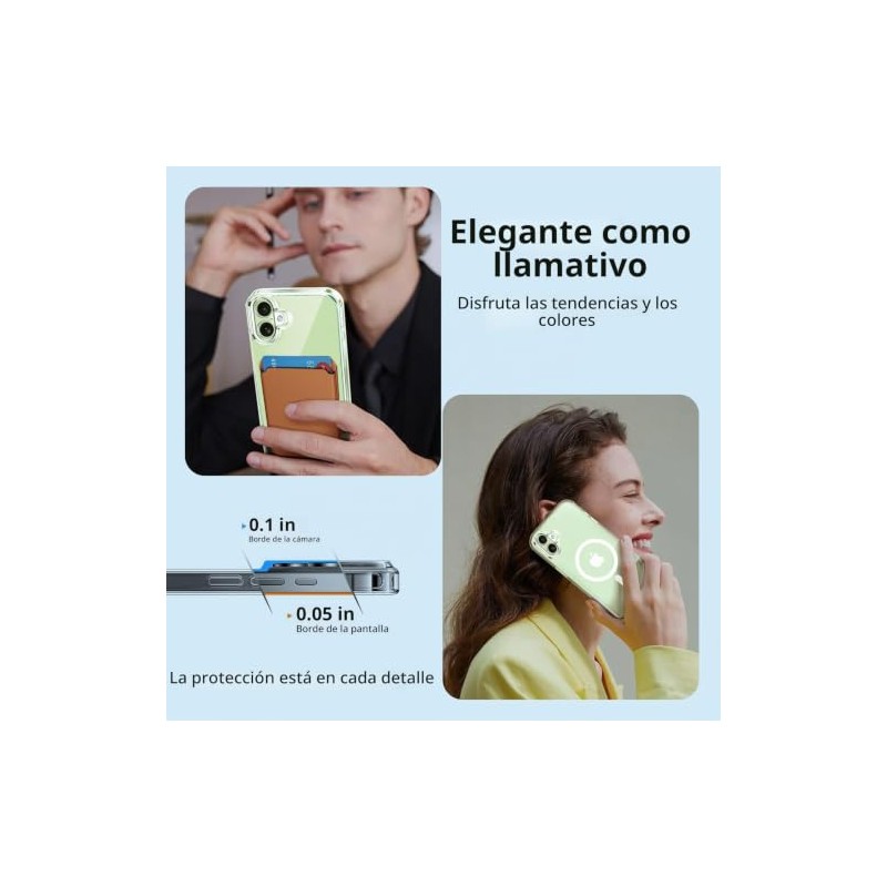 Funda Magnética Iphone Protector Pantalla Privacidad Amarillenta Prueba Golpes Transparente