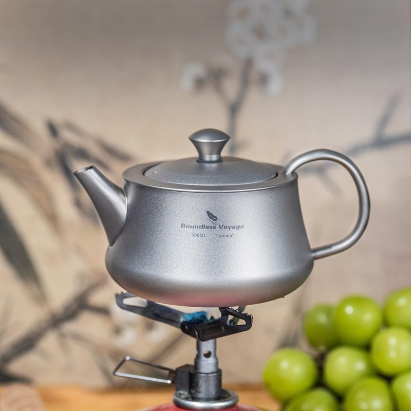 Boundless Voyage 300ml Titanium Kettle Portable Kung Fu Tea Set