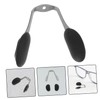 SAFIGLE U Shaped Eyeglass Nose Pads Soft Slip Replacement for