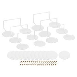 sourcing map 6Pcs Mattress Slide Stopper, Mattress Retainer Bar Mattress Holder Non Slip Mattress Stoppers to Prevent Sliding 3.9" L x 3.9" W x 1.8" H, White