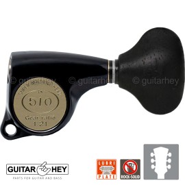 GOTOH NEW Gotoh SGL510Z-EL5 L3+R3 Super Tuning Keys Set 1:21 Ratio 3x3 - BLACK