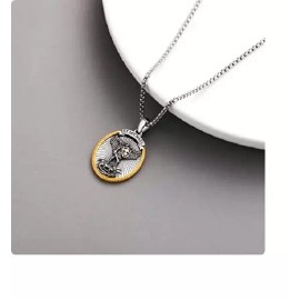 Fashion Jewelry ST MICHAEL ARCHANGEL ANGEL PROTECT PRAY Pendant on 925 Sterling Silver 18" Chain