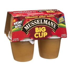 Musselman's Apple Sauce Big Cup Cinnamon - 4 CT