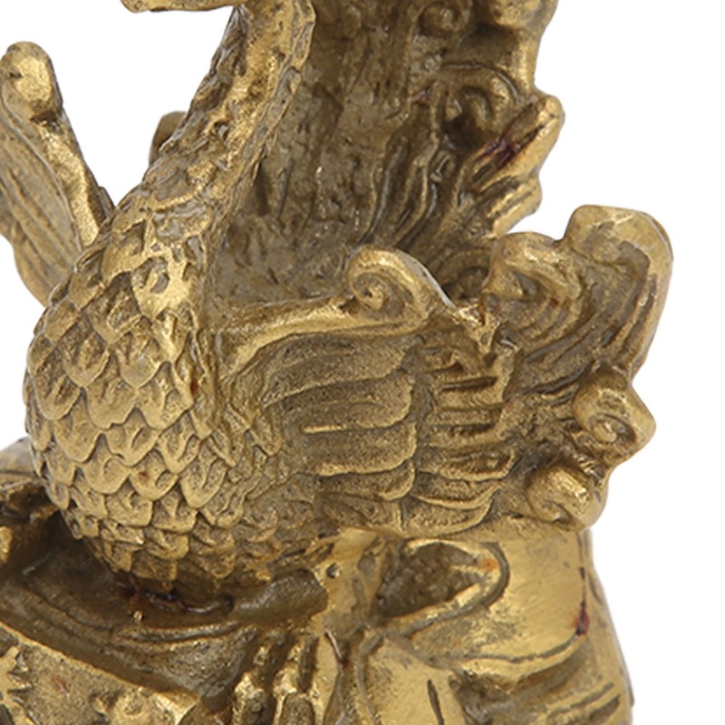 Brass Phoenix Statue High Hardness Good Gloss Phoenix Decorative Figurines