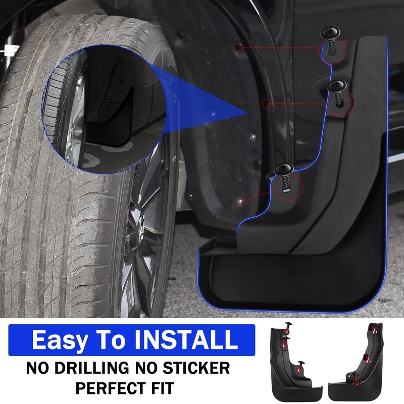 Peleus Upgraded Mud Flaps Mud Guards for Honda CRV 2023