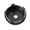 X AUTOHAUX 4 Pcs 60mm Dia Black 5 Clips Automotive