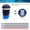 Twidec/19MM Raised Speaker Horn Momentary Push Button Switch 3/4" Mounting