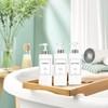 Modern Silver Shampoo and Conditioner Dispenser (21 oz, Pack of