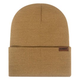 Boonbery Beanie Hat for Men and Women, Unisex Winter Hat, Knitted Hat, Classic Design, Soft, Thin Hat, Ideal for All Seasons, Camel