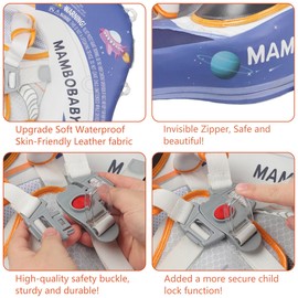 HECCEI Mambobaby Astronaut Baby Float with Sun Canopy - Non-Inflatable, 360 Protection, 3 Swim Ways, 3-24 Months