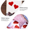 DOITOOL 1Roll Heart Shaped Stickers Valentine's Day Decorative Decals Labels
