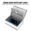 Book Safe with Key Lock, Black English Dictionary Safe Box