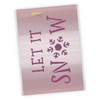 CraftStar Let It Snow Stencil - Hand Written Style Mylar