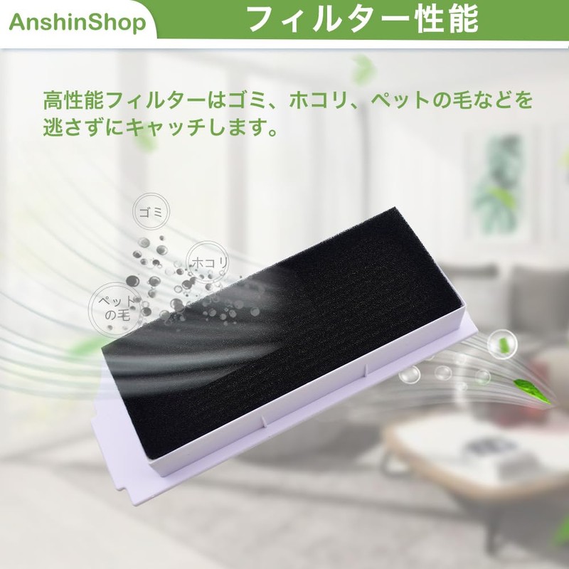 Ecovacs 2 Pack Ecolobax Filter (White) Compatible with DEEBOT T10