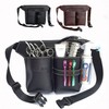 Hairdressing Scissor Pouch, Beauty Tool Storage Hip Bag, Adjustable Easy Buckle, Black Brown Black