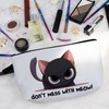Livel lhood Funny Kitten Makeup Bag Black Cat Small Organizer