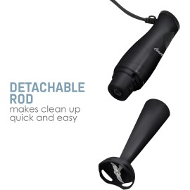 Elite Gourmet EHB2425B Hand Blender 150W – Mixer Chopper Black