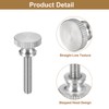 sourcing map M4x20mm Knurled Thumb Screws, 5pcs 304 Stainless Steel