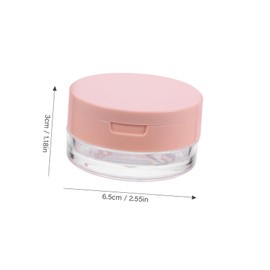 BIUDECO Empty Plastic Makeup Powder Puff Box Pack Case Loose Powder Container Non-toxic Safe for Skin