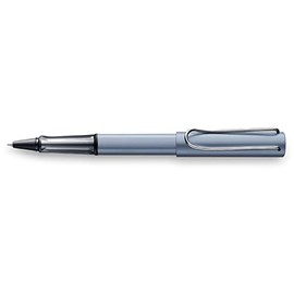 LAMY 1235649 AL-star 338 Rollerball Pen - Practical Roller Pen Made of Aluminium in Azure Anodised with Transparent Grip - With Rollerball Pen Refill M 63 Black - Line Width M