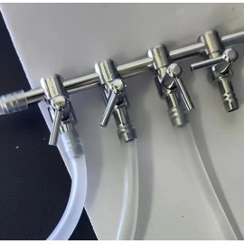 Unbranded NEW! Aquarium 4-WAY Metal Air Flow Control Lever Airline Tubing Connector Valves