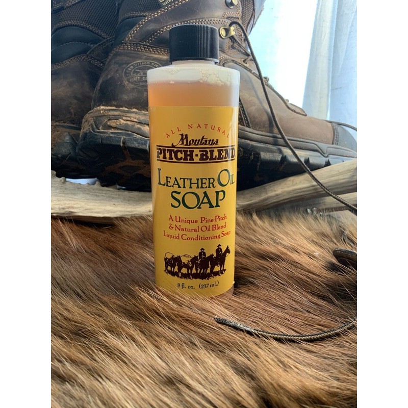 Montana Pitch Blend Leather Oil Soap, All Natural Leather Cleaner